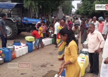 बळीराजा स्वखर्चाने भागवतोय गावकऱ्यांची तहान