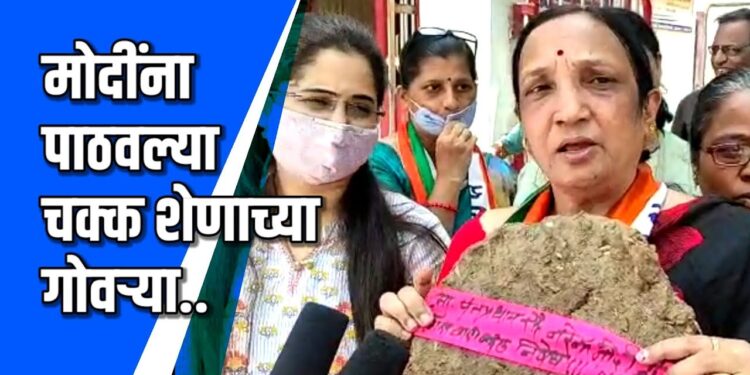 मोदींना पाठवल्या चक्क शेणाच्या गोवऱ्या