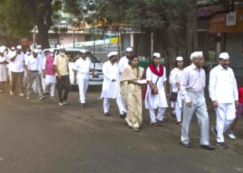 गांधी जयंती निमित्ताने प्रातिनिधीक अहिंसा सद्भभावना रॅली