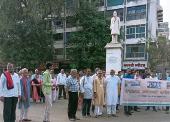 सेवाग्राम साबरमती संदेश यात्रा प्रभात फेरी