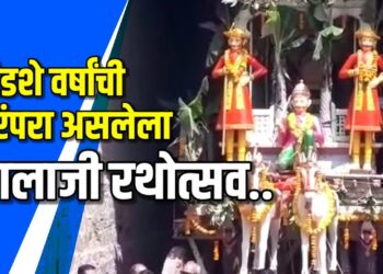 श्री बालाजी रथाचे जागेवरच पूजन, भाविकांना बालाजींचे झाले दर्शन  VIDEO