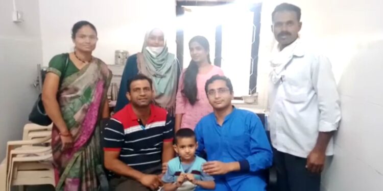 नांद्रा येथील जन्मताच कर्णबधिर बालकावर यशस्वी शस्त्रक्रिया