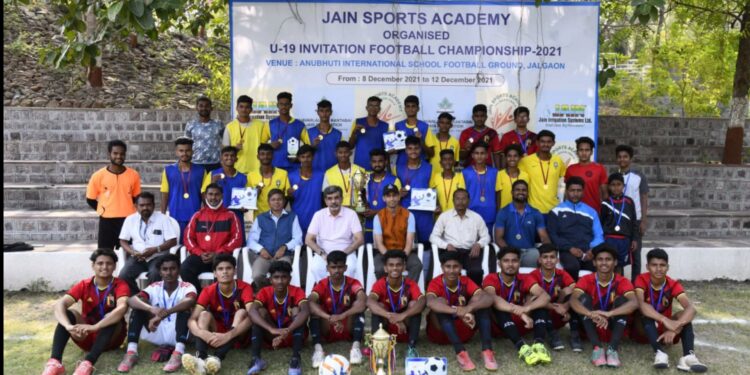 फुटबाॅल लीग स्पर्धेत जैन स्पोर्टस अकॅडमी विजयी