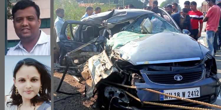 अपघाताची मालिका थांबेना; जामनेर पहुर रस्त्यावर भीषण अपघात