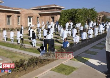 गांधी रिसर्च फाऊंडेशनतर्फे महात्मा गांधीजींना प्रार्थना सभेतून भावांजली