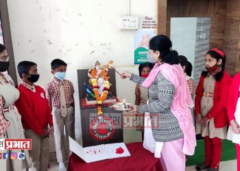 गोदावरी स्कूलमध्ये वसंत पंचमी उत्साहात साजरी