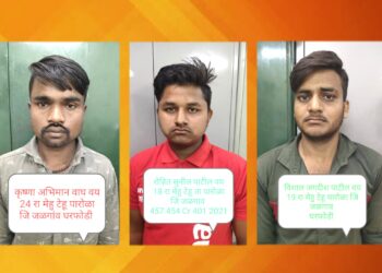 घरफोडी करणारी टोळी स्थानिक गुन्हे शाखेच्या जाळयात