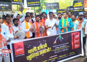 इंधन दरवाढ व महागाई विरोधात केंद्र सरकारचे केले अभिनंदन