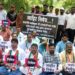 खा. शरद पवार यांच्या घरावर झालेल्या हल्ल्याच्या निषेधार्थ राष्ट्रवादीचे निषेध आंदोलन