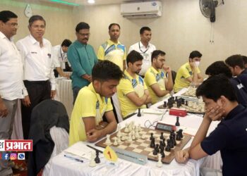 राष्ट्रीय बुध्दिबळ स्पर्धेत एअरपोर्ट ऑथोरिटी तामिळनाडू संघ आघाडीवर