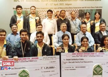 राष्ट्रीय सांघिक बुद्धिबळ अजिंक्यपद स्पर्धेत भारतीय विमानतळ प्राधिकरण संघाला दुहेरी मुकुट