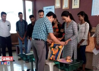 गोदावरी व्यवस्थापन महाविद्यालयात भारतरत्न डाॅ.बाबासाहेब आंबेडकर जयंती उत्साहात साजरी