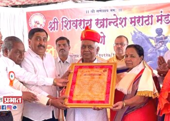 वना मराठे जीवन गौरव पुरस्काराने सन्मानित