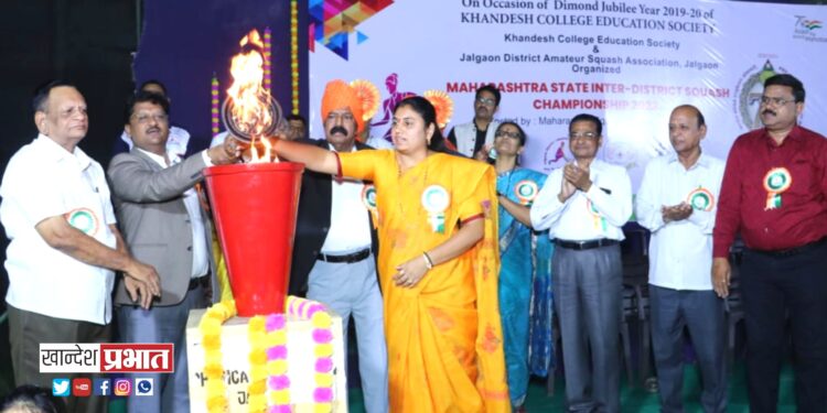 आंतरजिल्हा स्क्वॅश चॅम्पियनशिप स्पर्धेचे मान्यवरांच्या हस्ते उद्घाटन संपन्न