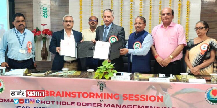 राष्ट्रीय डाळिंब संशोधन केंद्र व जैन इरिगेशन यांच्यात सामंजस्य करार