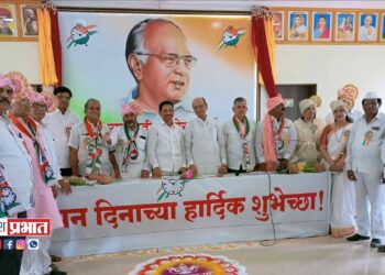 राष्ट्रवादी काँग्रेस पक्षाच्या वर्धापन दिनानिमित्त मोटरसायकल रॅली