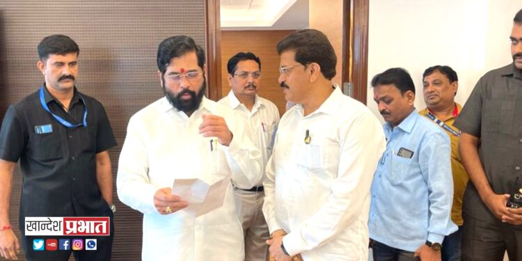 शहरासाठी शंभर कोटी निधी मिळावा यासाठी आ. सुरेश भोळे यांची राज्यसरकारकडे मागणी