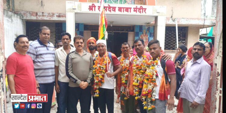 मेहतर समाजातर्फे रामदेवजी पदयात्रा