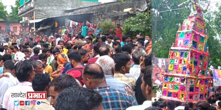 लोण पिराचे येथे ताजिया मिरवणुक उत्साहात साजरी