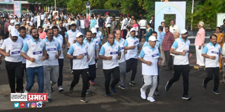 जिल्हा पोलीस दल आयोजित अमृत दौडला नागरिकांचा उत्स्फूर्त प्रतिसाद