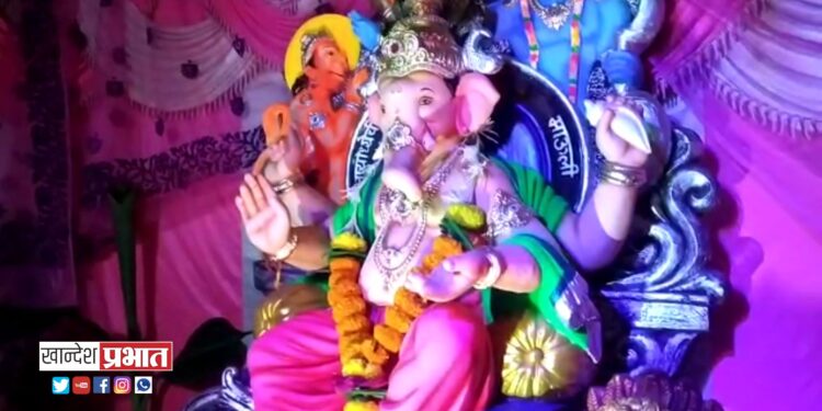 पाडळसरे गावात ‘एक गाव एक गणपती’ची स्थापना