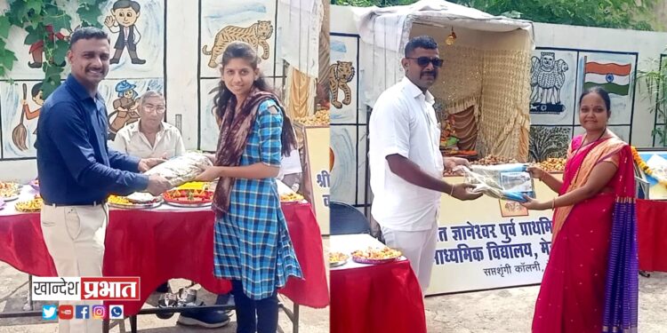 श्री संत ज्ञानेश्वर विद्यालयात शिक्षकांचा सन्मान