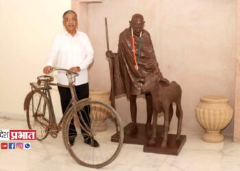 महात्मा गांधीजींची ती सायकल आता गांधीतीर्थमध्ये !