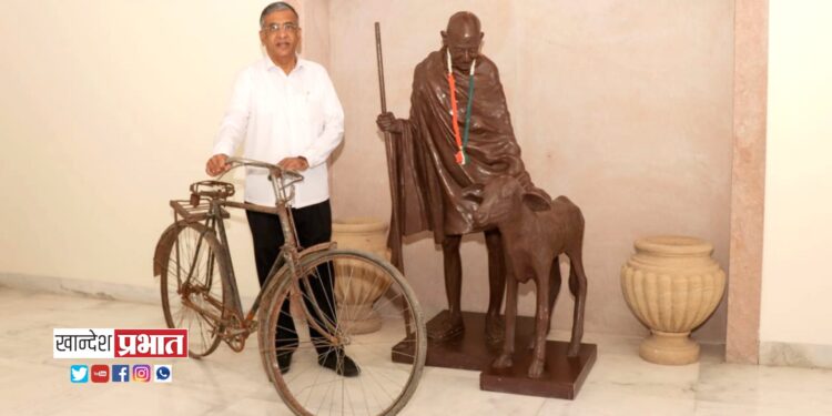 महात्मा गांधीजींची ती सायकल आता गांधीतीर्थमध्ये !