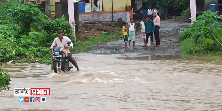 पिंपळकोठे येथील फरशी पुलाची दुरावस्था ; रस्ता ओके मात्र फरशीपुल जैसे थे !