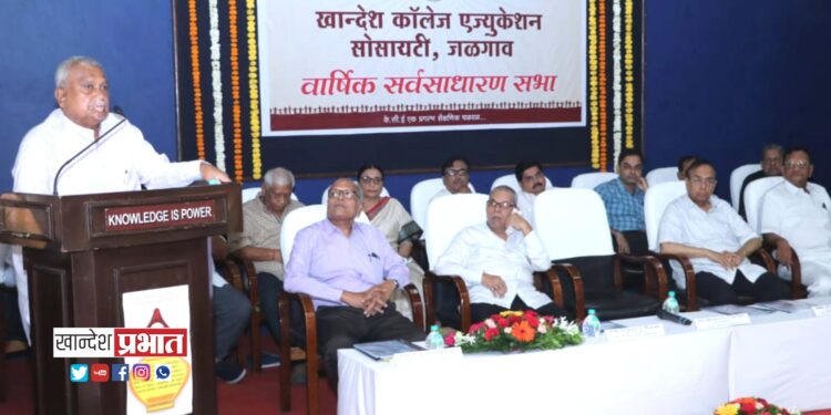 केसीई सोसायटीची वार्षिक सर्वसाधारण सभा मूळजी जेठा महाविद्यालयात संपन्न