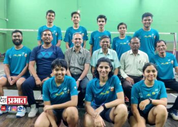 आंतर जिल्हा स्पर्धेसाठी जळगाव जिल्हा बॅडमिंटन असोसिएशनचा संघ जाहीर