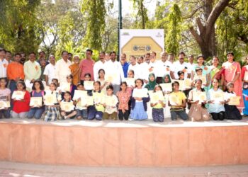 सार्वजनिक शिवजयंती महोत्सव समिती आयोजित रंगभरण स्पर्धेला प्रचंड प्रतिसाद