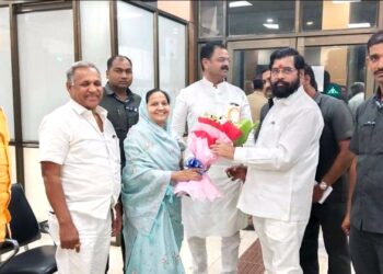 मुख्यमंत्री एकनाथ शिंदे यांच्यासह चार मंत्री जळगाव शहरात दाखल