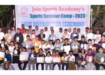 जैन स्पोर्टस् अॅकडमीच्या ‘समर कॅम्प-२०२३’चा समारोप