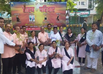 गांधी रिसर्च फाऊंडेशनच्या ‘सुंदर, स्वच्छ आणि हरीत जळगाव’ संकल्पेत हास्य क्लब सहभाग