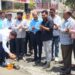 आशाबाबानगरात दलीत वस्ती अंतर्गत रस्त्यांच्या कामाचे भूमिपूजन