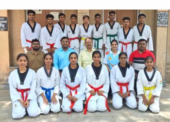 रत्नागिरी येथे होणाऱ्या ज्युनियर राज्यस्तरीय तायक्वांडो स्पर्धेच्या खेळाडूंची निवड