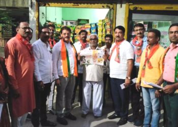 पिंप्राळा परिसरत भाजपचे ‘घर घर चलो संपर्क अभियान’