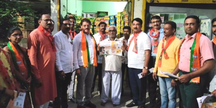 पिंप्राळा परिसरत भाजपचे ‘घर घर चलो संपर्क अभियान’