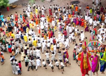 आषाढी एकादशी निमीत्त अनुभूती स्कूलमध्ये पालखी सोहळा उत्साहात साजरा