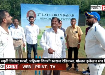 दहाड स्मृती क्रिकेट स्पर्धेला सुरुवात, पहिल्या दिवशी स्वराज रेडियन्स, गोल्डन इलेव्हन संघ विजेते