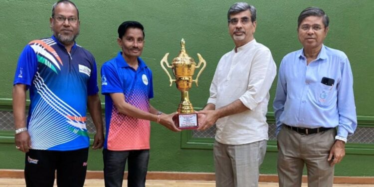 राष्ट्रीय फेडरेशन चषक कॅरम स्पर्धेत जैन इरिगेशनच्या योगेश धोंगडेला उपविजेतेपद