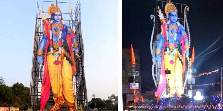 प्रभू श्रीरामलला प्राणप्रतिष्ठा सोहळ्यानिमित्त जैन इरिगेशनतर्फे चौक, उद्यानांमध्ये सजावट व रोषणाई