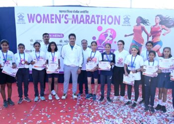 जागतिक महिला दिनानिमित्त मॅरेथॉन स्पर्धा संपन्न