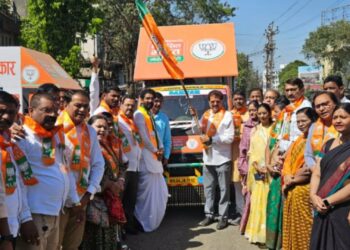 विकसीत भारत रथाचे आ. राजुमामा भोळे यांच्या हस्ते लोकार्पण