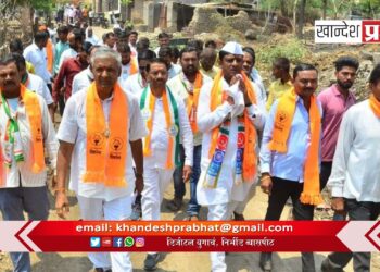 महाआघाडीचे उमेदवार करण पवार-पाटील यांचा शिरसोली सह ग्रामीण भागात प्रचार दौरा सुरू