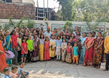 श्री संत ज्ञानेश्वर विद्यालयात उभारली पाणी बचतीची गुढी