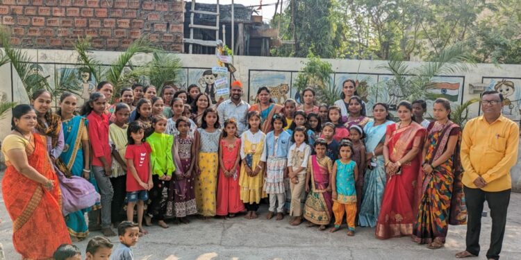 श्री संत ज्ञानेश्वर विद्यालयात उभारली पाणी बचतीची गुढी