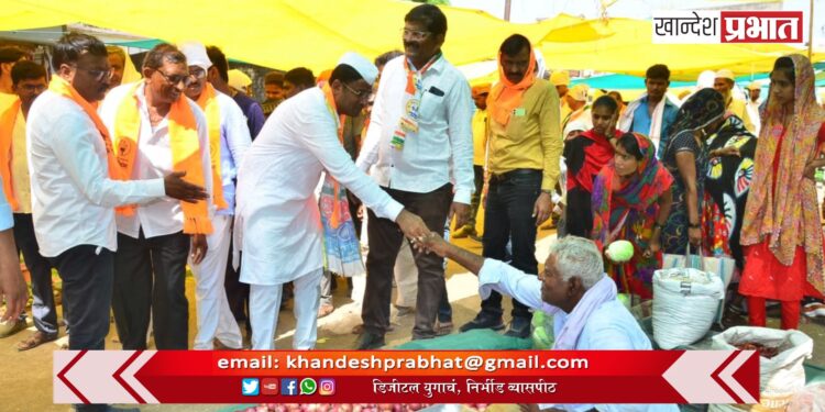 रणरणत्या उन्हातही करणदादा पाटील यांच्या प्रचाराच उत्साह शिगेला