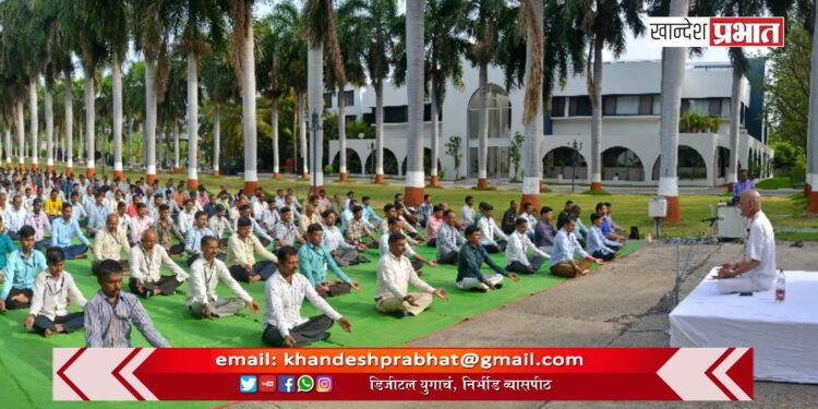 जैन इरिगेशनच्या सर्व आस्थापनांमध्ये जागतिक योग दिवस साजरा